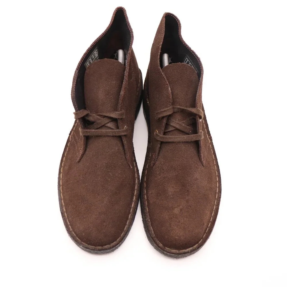 Clarks Original Chukka Men's Size 10 Brown Suede Casual Crepe Sole Boot Lace Up